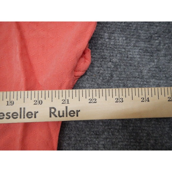 Buffalo David Bitton Top Women's Large Red Tie-Off Open Knit Shoulder Cap Sleeve - Picture 9 of 10